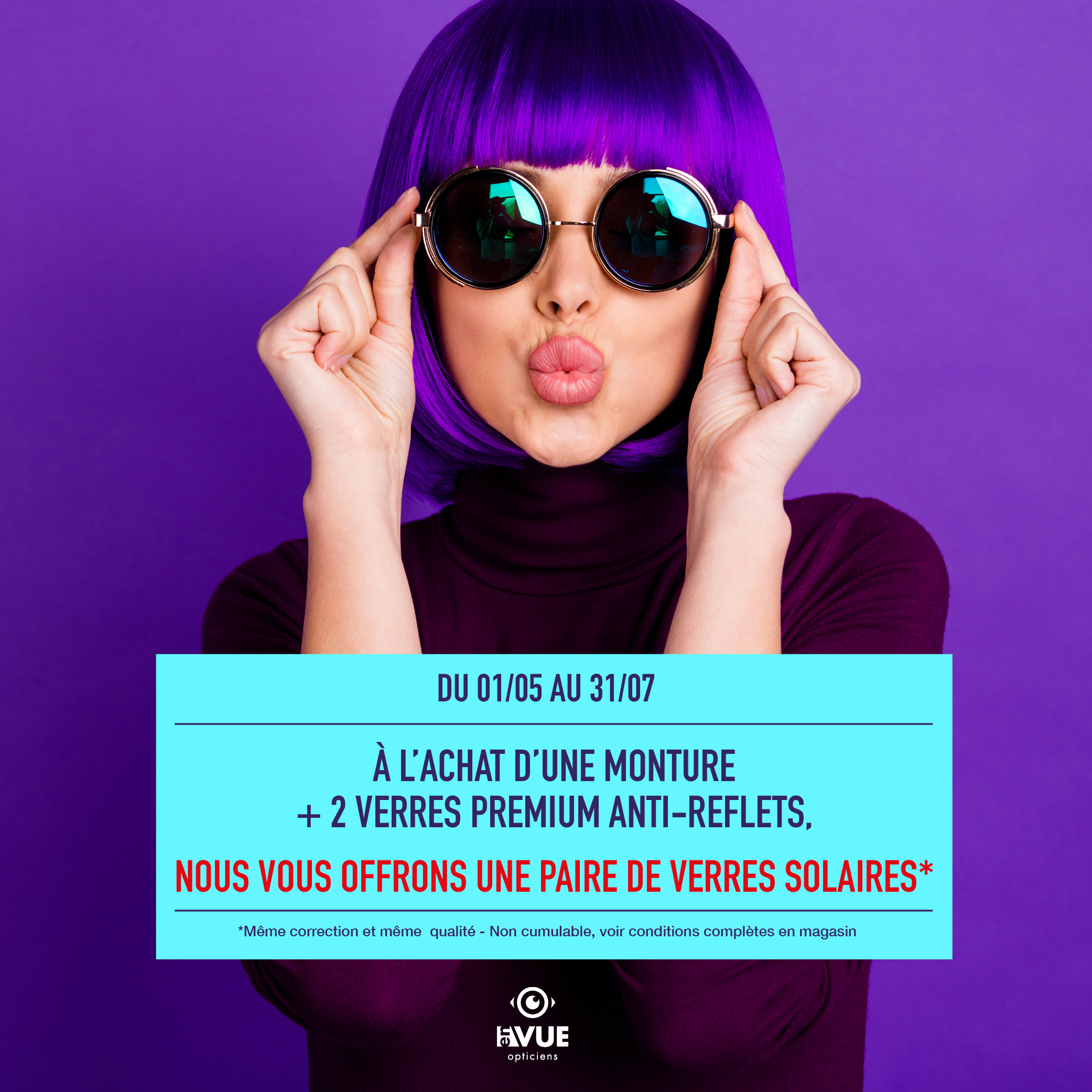 Votre paire de verres solaires offertes*