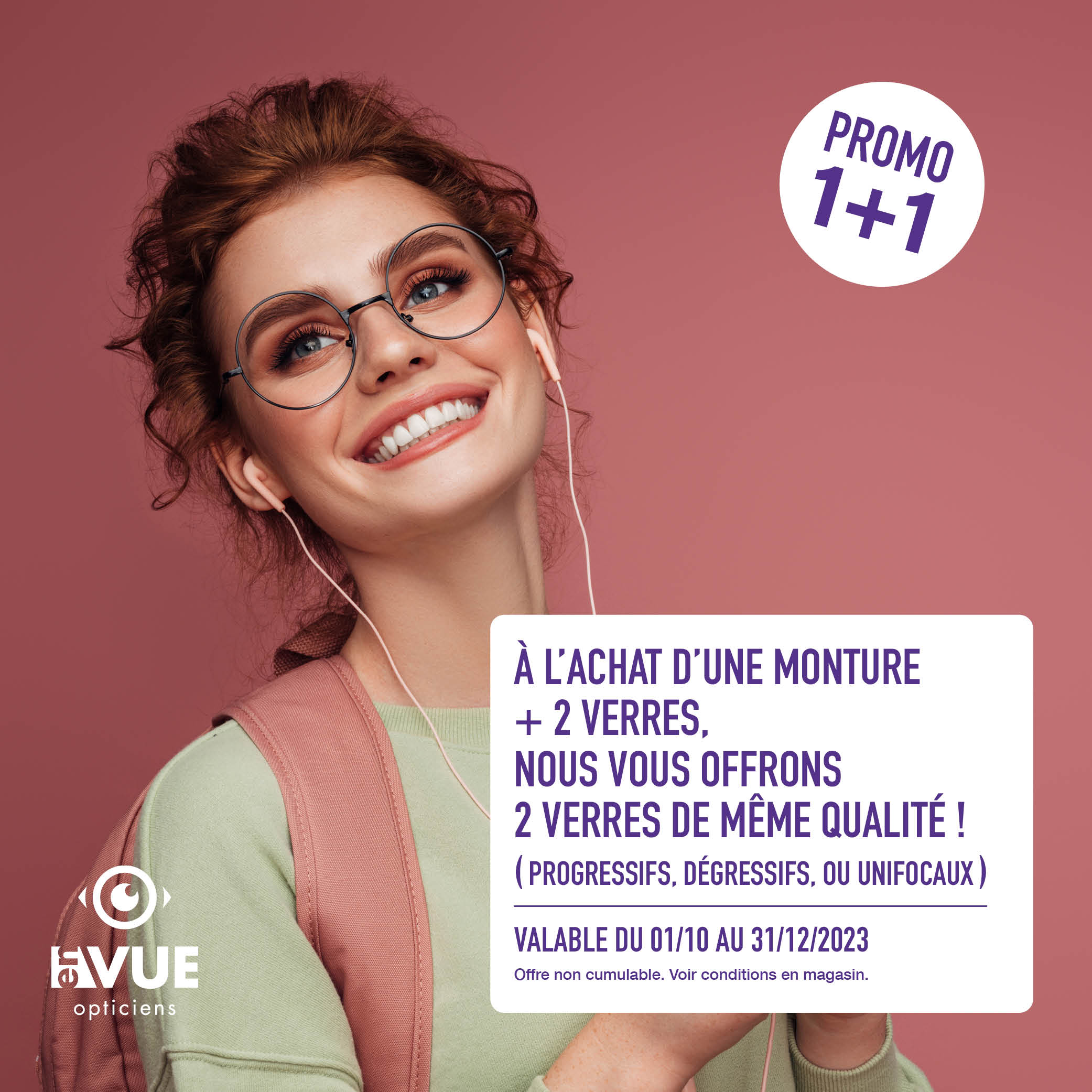 Offre à ne pas manquer chez votre opticien EnVue